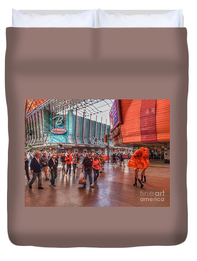  Duvet Cover featuring the photograph Orange In Style by Rodney Lee Williams