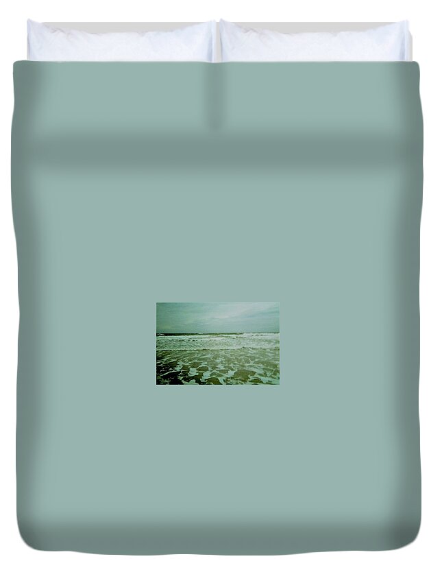 Ormond Beach Duvet Cover featuring the photograph Ormond Beach by Suzanne Berthier