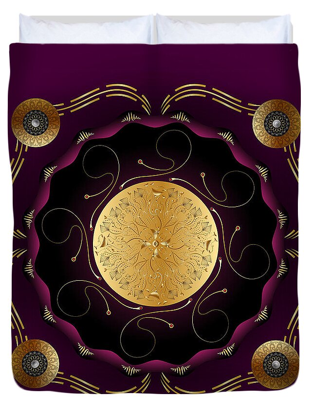 Mandala Duvet Cover featuring the digital art Ornativo Vero Circulus No 4203 by Alan Bennington