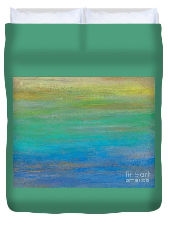  Duvet Cover featuring the painting Reflections 2 by Francis Brown