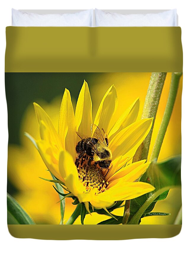 Bee Duvet Cover featuring the photograph Our Best Friend by Mary Walchuck