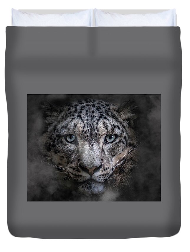 Animals Duvet Cover featuring the photograph Out of the mist by Chris Boulton