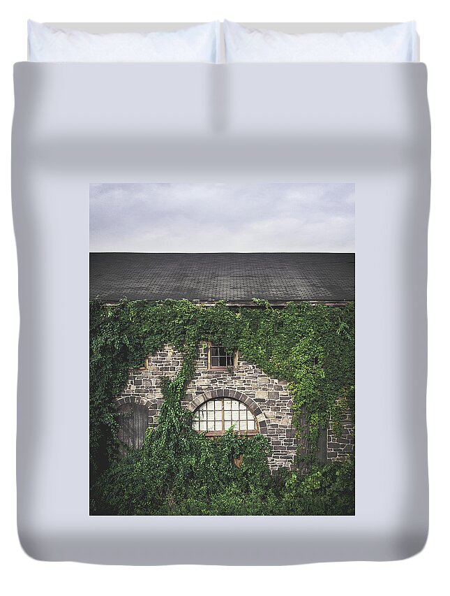 Warehouse Duvet Cover featuring the photograph Over Grown #2 by Steve Stanger