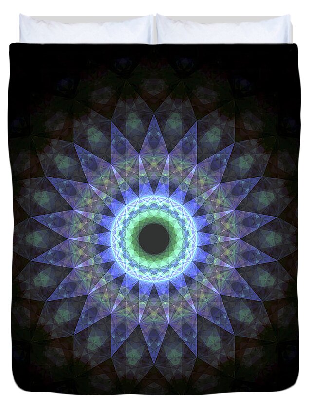  Duvet Cover featuring the digital art P 2l 18d by Primary Design Co
