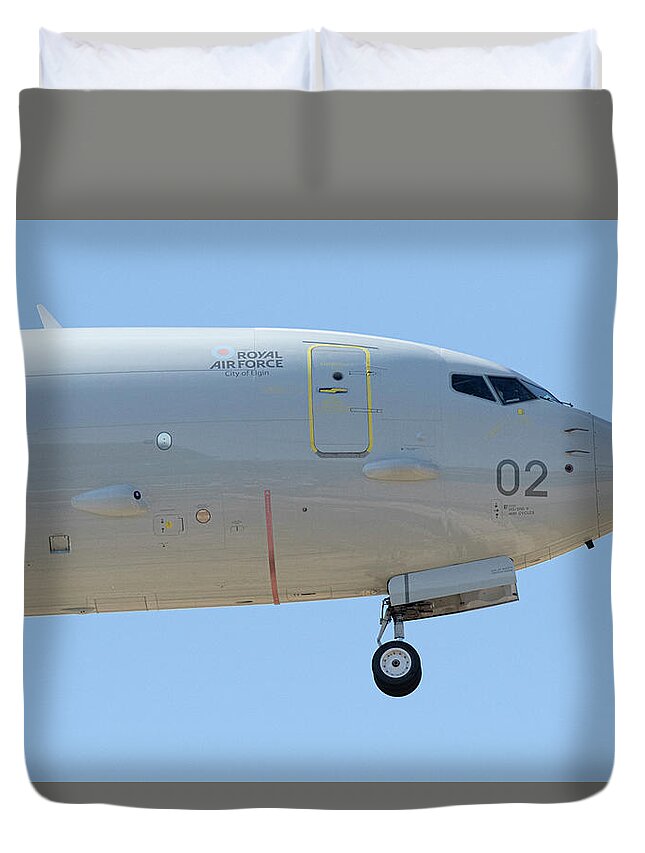 Boeing P 8 Poseidon Duvet Cover featuring the photograph P-8A Poseidon MPA1 by Airpower Art