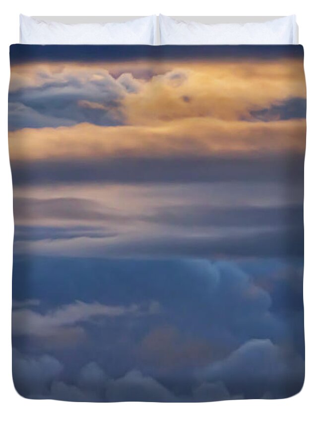 Pacific Skies Duvet Cover featuring the photograph Pacific Skies by John Haldane