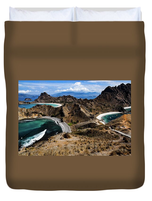 Padar Duvet Cover featuring the photograph Eternity - Padar Island. Flores, Indonesia by Earth And Spirit