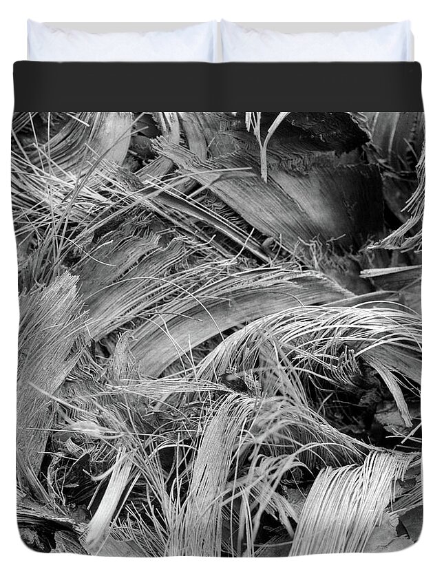 Closeup Duvet Cover featuring the photograph Palm #1 by John Simmons