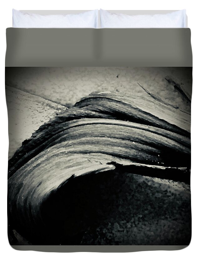  Duvet Cover featuring the digital art Palmistree by Michelle Hoffmann