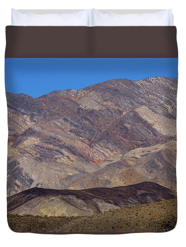 Death Valley Duvet Cover featuring the photograph Death Valley Angle by Brett Harvey