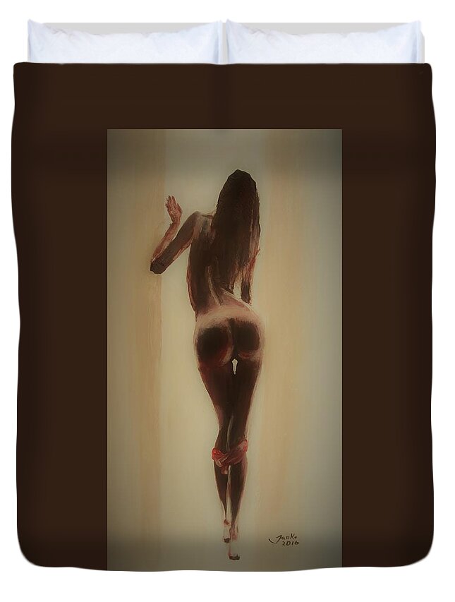 Panties Down Duvet Cover by Jarko Aka Lui Grande - Pixels