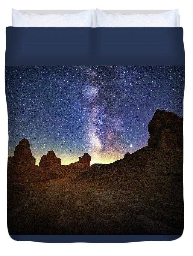 Milkyway Duvet Cover featuring the photograph Passage by Tassanee Angiolillo
