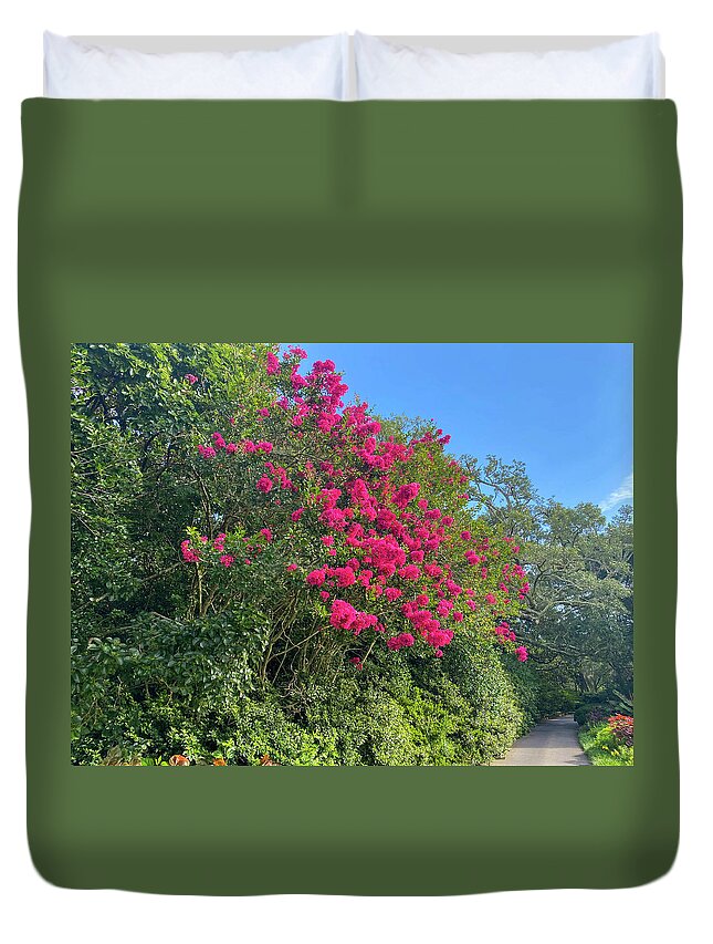 Nature Duvet Cover featuring the photograph Path of Nature by Mary Anne Delgado
