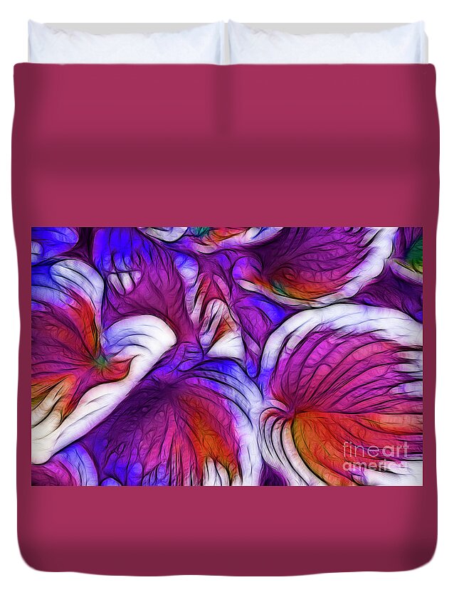 Flower Duvet Cover featuring the photograph Patterns In Nature 3 by Bob Christopher