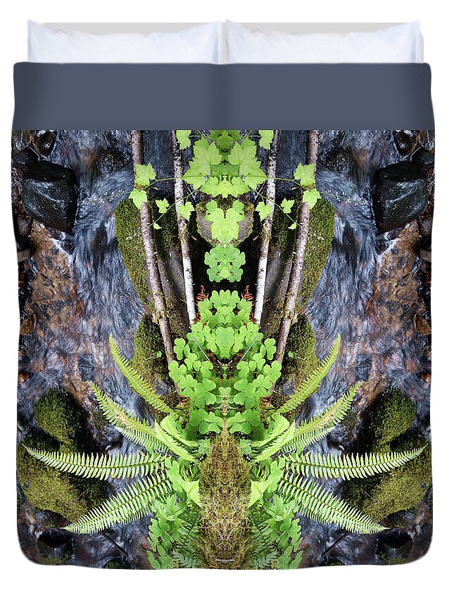 Nature Art Duvet Cover featuring the photograph Peace at the Cosmic Creek of Life #3 by Ben Upham III