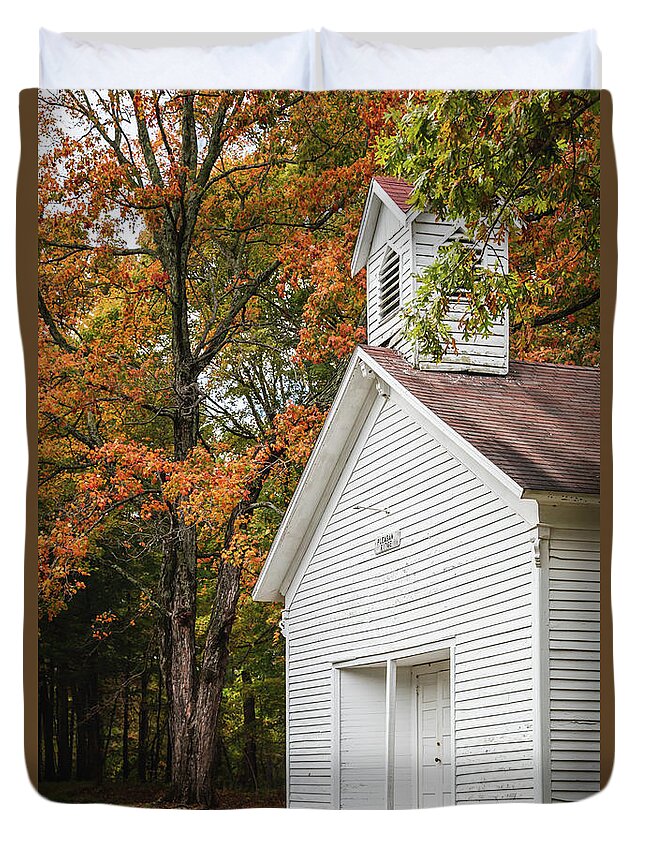 Church Duvet Cover featuring the photograph Pleasant Ridge by Grant Twiss