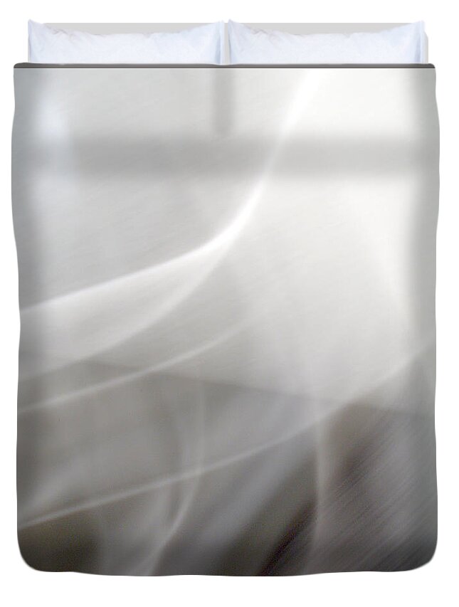 White Pegasus Duvet Cover featuring the photograph Pegasus BB by John Emmett