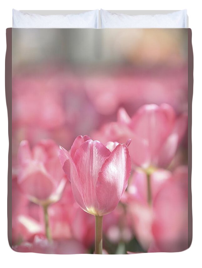 Nature Duvet Cover featuring the photograph Perfectly Pink by Lens Art Photography By Larry Trager