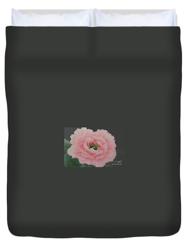 Peony Duvet Cover featuring the painting Perfectly Pink by Shirley Dutchkowski
