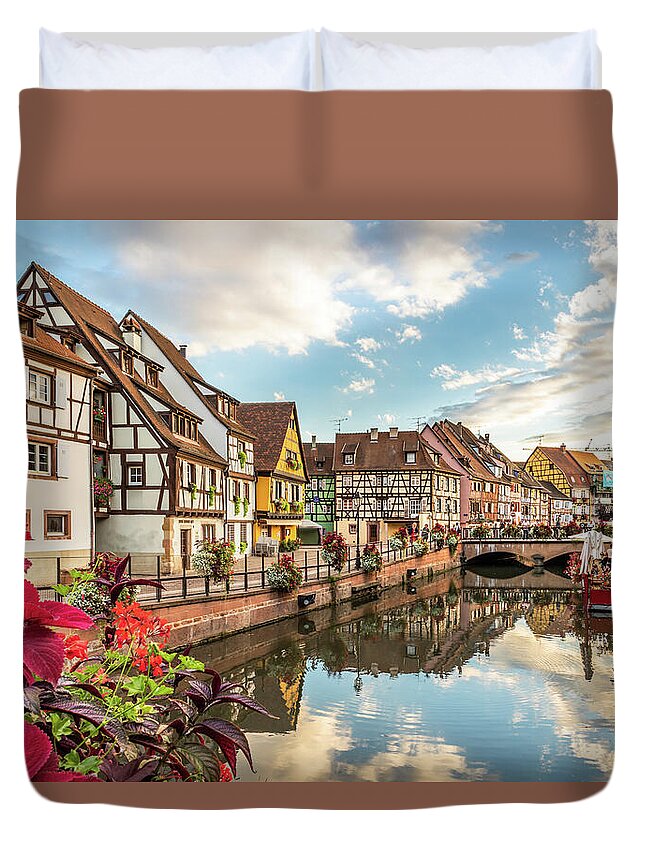 Colmar Duvet Cover featuring the photograph Picture Perfect Colmar, France by Elvira Peretsman
