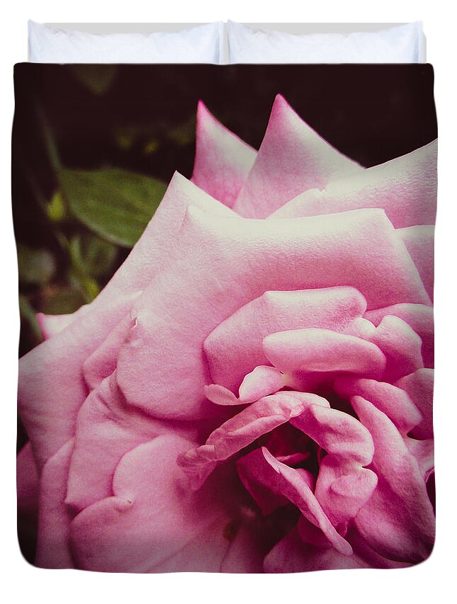 Rose Duvet Cover featuring the photograph Pink Rose by W Craig Photography