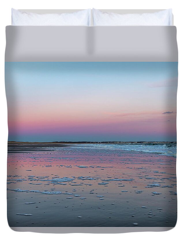 Beach Duvet Cover featuring the photograph Pink Sands by William Bretton
