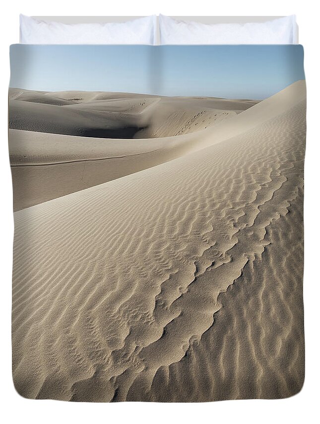 Pismo Beach Duvet Cover featuring the photograph Pismo Dunes by Lars Mikkelsen