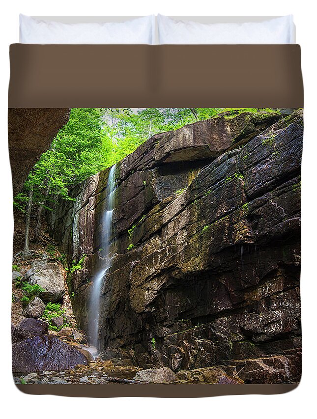 Pitcher Duvet Cover featuring the photograph Pitcher Falls Horizontal by Chris Whiton