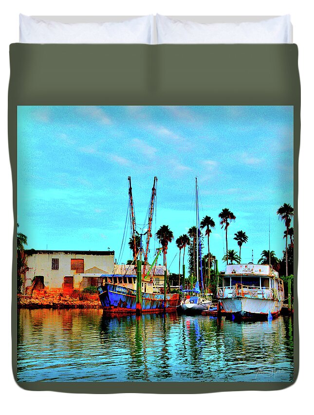 Seminole Trader Duvet Cover featuring the photograph Placida by Alison Belsan Horton