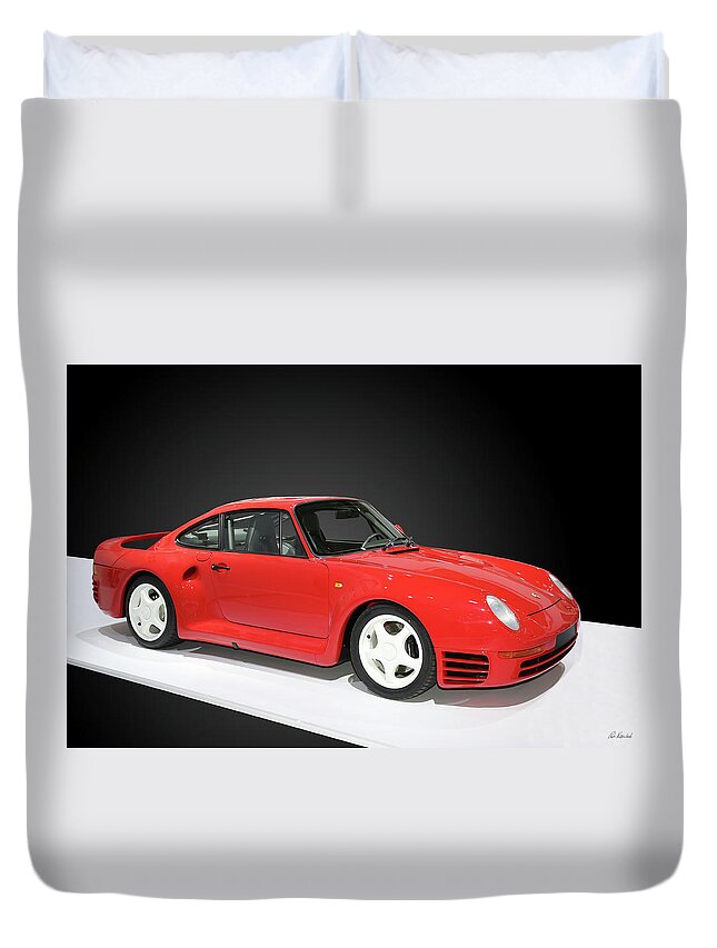 Porsche Duvet Cover featuring the photograph Porsche 959 S Sport by Peter Kraaibeek