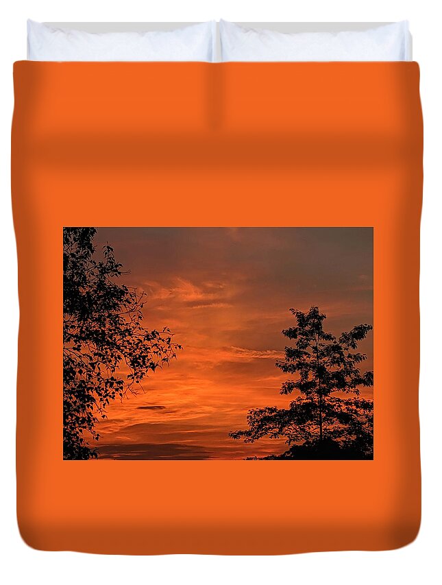  Duvet Cover featuring the photograph Pre-Dawn in the Neighborhood by Brad Nellis