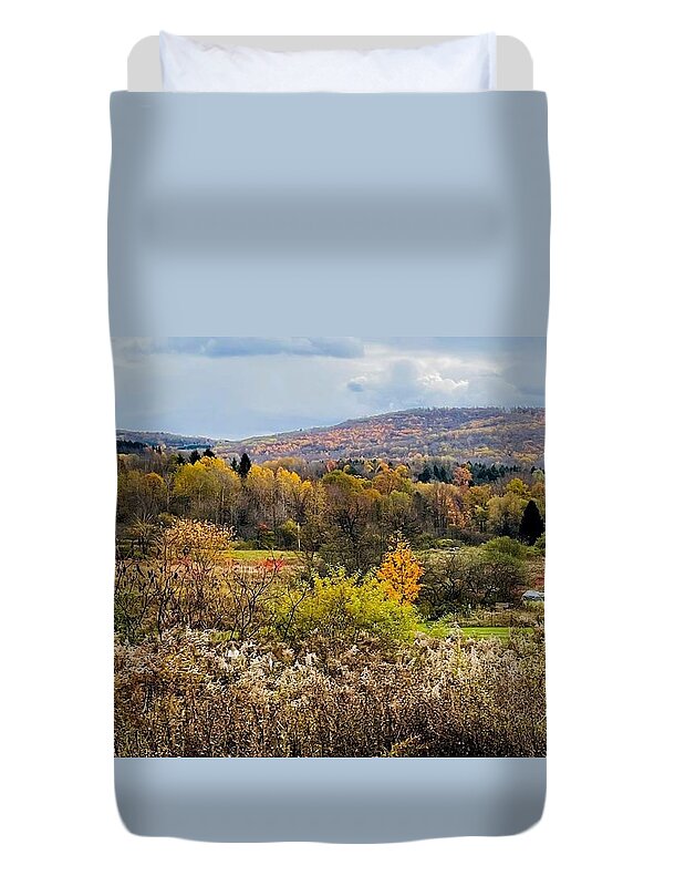 Fall Duvet Cover featuring the photograph Prelude to Winter 2 by John Anderson