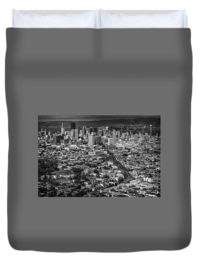 Pride Of San Francisco Duvet Cover featuring the photograph Pride Of San Francisco by Doug Sturgess