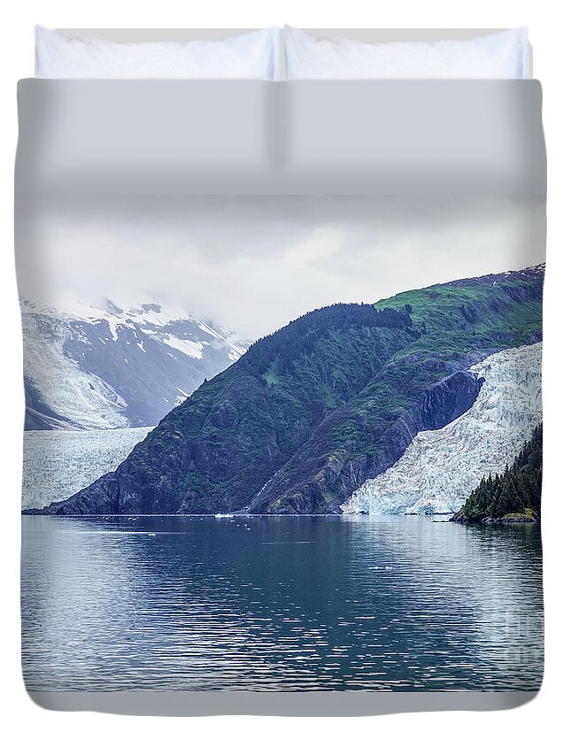Alaska Duvet Cover featuring the photograph Prince William Sound Glaciers by Jennifer White