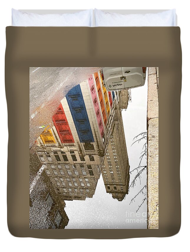 Puddle reflection of Louis Vuitton on Madison Avenue Fleece Blanket by Ian  Bouras - Pixels