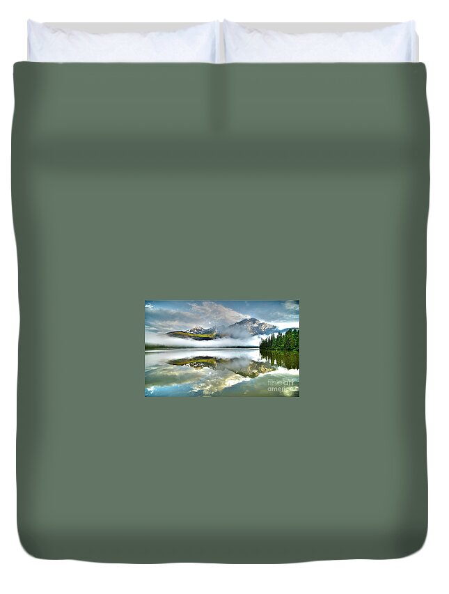 Pyramid Lake Duvet Cover featuring the photograph Pyramid Lake by Darcy Dietrich