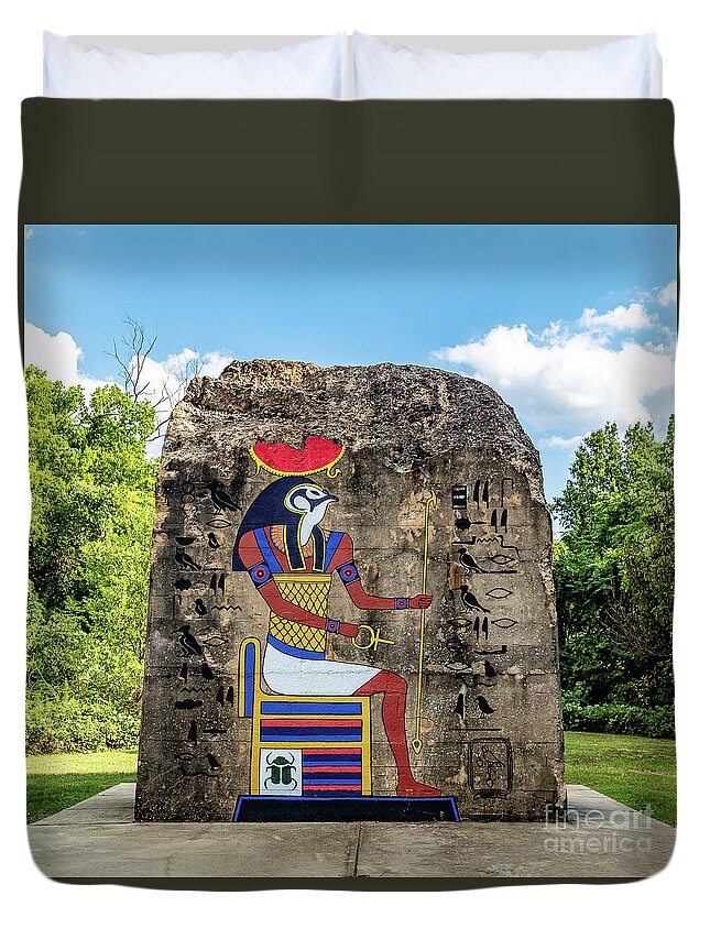 2019 Duvet Cover featuring the photograph Ra in Olympia-1 by Charles Hite