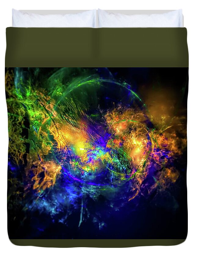 Home Duvet Cover featuring the digital art Raze by Jeff Iverson