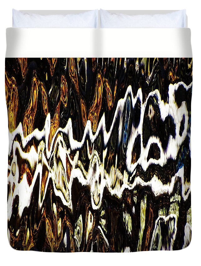 248140 Duvet Cover featuring the photograph Reflets Dans L'Eau 25 by Panoramic Images