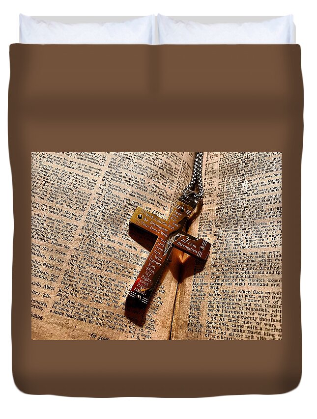  Duvet Cover featuring the photograph Religion by Stephen Dorton
