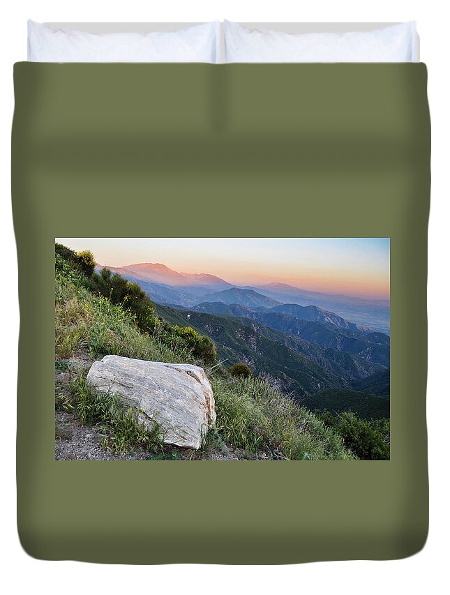 Rim Of The World Duvet Cover featuring the photograph Rim o' the World National Scenic Byway by Kyle Hanson