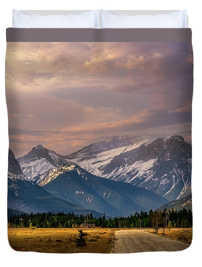 Yancy Duvet Cover featuring the photograph Road to New Heights by G Lamar Yancy