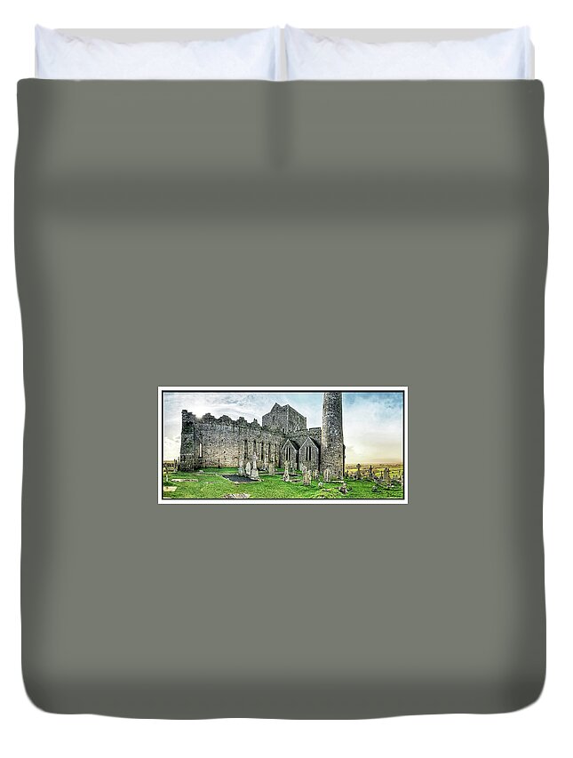 Castle Duvet Cover featuring the photograph Rock of Cashel in Ireland by Peggy Dietz