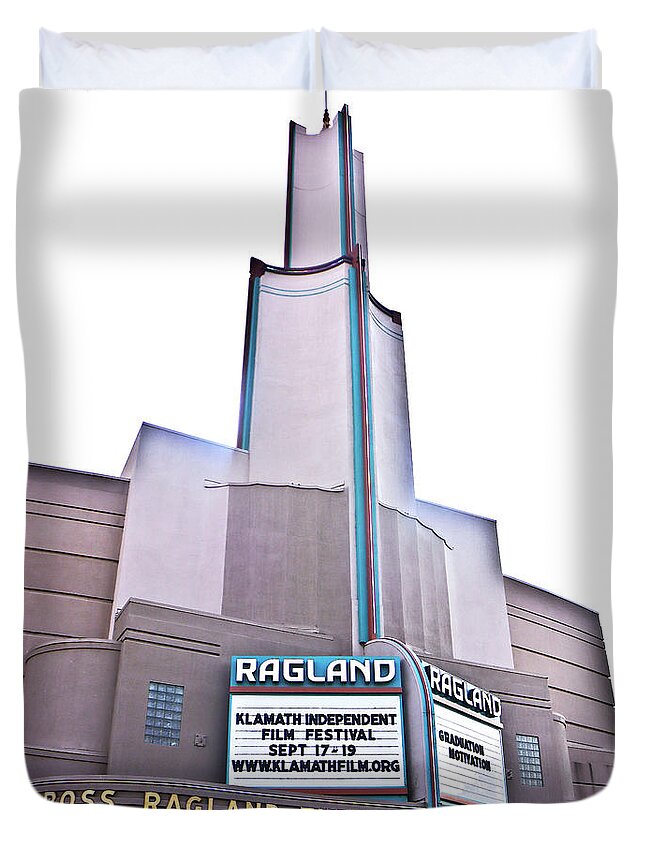 Theater Duvet Cover featuring the photograph Ross Ragland Theater by Joyce Dickens