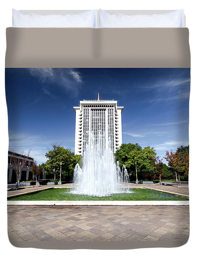 Rsa Duvet Cover featuring the photograph RSA Building Montgomery Alabama by Norma Brandsberg