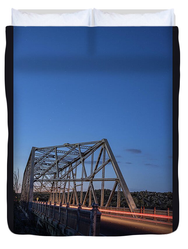 Bridge Duvet Cover featuring the photograph Route 66 Bridge by Daniel Hayes