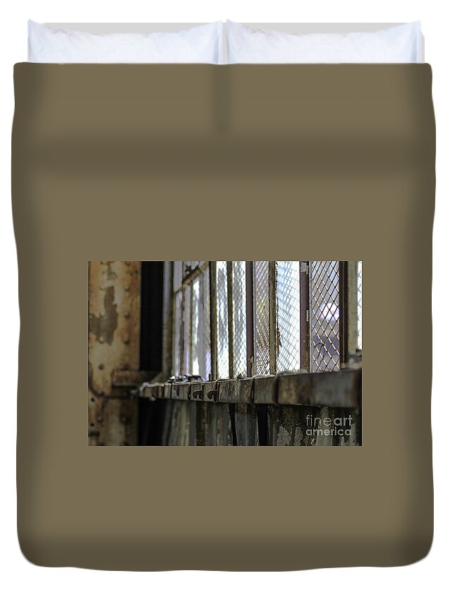 Rusty Duvet Cover featuring the photograph Rusty Window Sill by Manuela's Camera Obscura