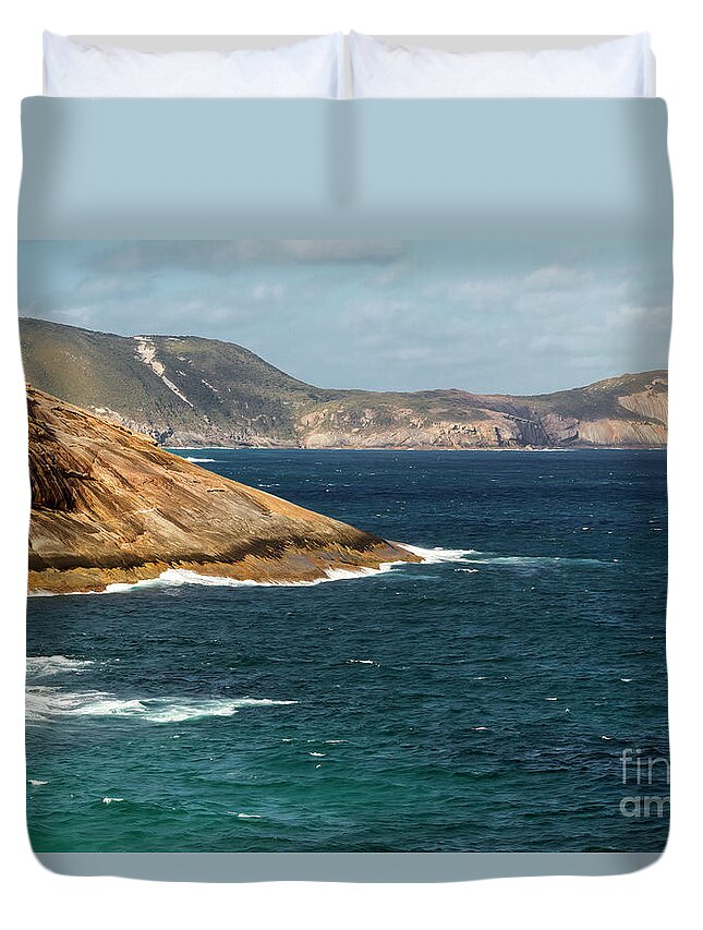 Albany Duvet Cover featuring the photograph Salmon Holes, Albany, Western Australia #1 by Elaine Teague