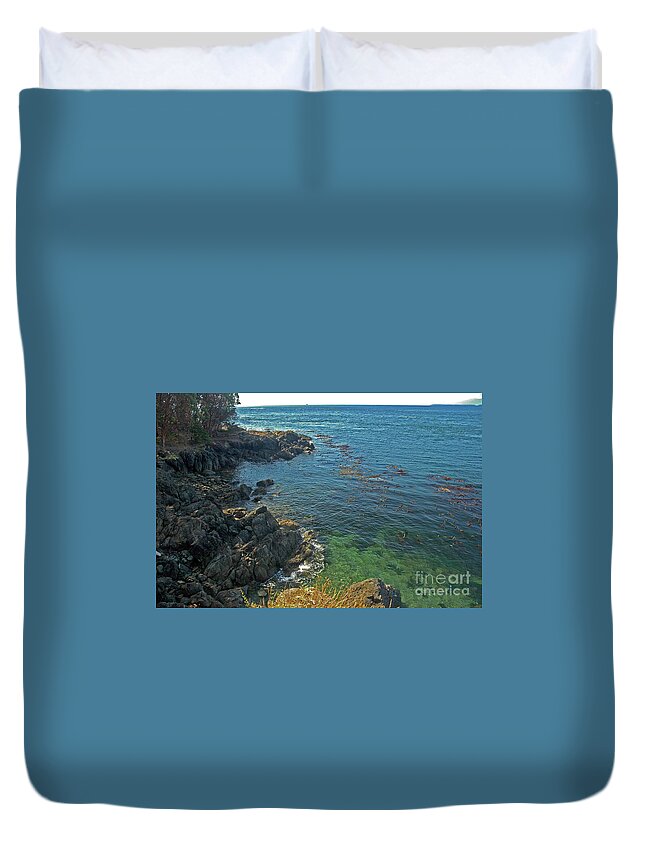  Duvet Cover featuring the photograph San Juan Island by Cindy Murphy