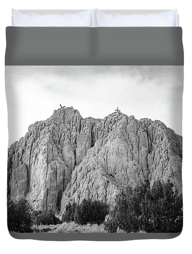 Taos Duvet Cover featuring the photograph Sanctuary in Dixon NM by Elijah Rael
